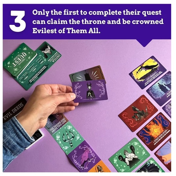 Disney Villains Selfish Card Game in Purple - Picture 7 of 13